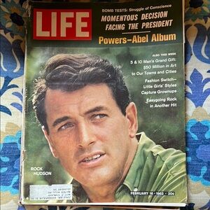 Vintage Life Magazine - February 1962 Edition Featuring article on Rock Hudson!